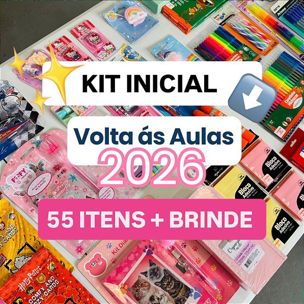 KIT INICIAL REVENDA - PAPELEIRA DE SUCESSO (55 ITENS)