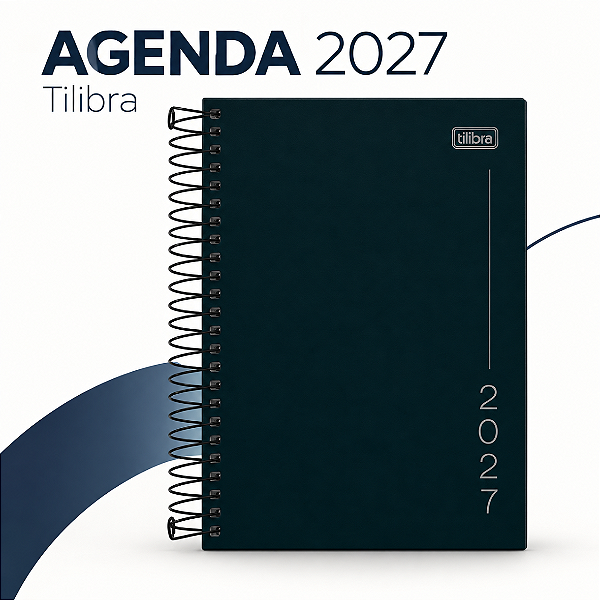Agenda Espiral Pepper PRETA 2027 - UND- TILIBRA