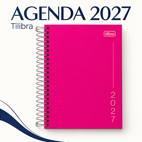Agenda Espiral Pepper ROSA 2027 - UND- TILIBRA