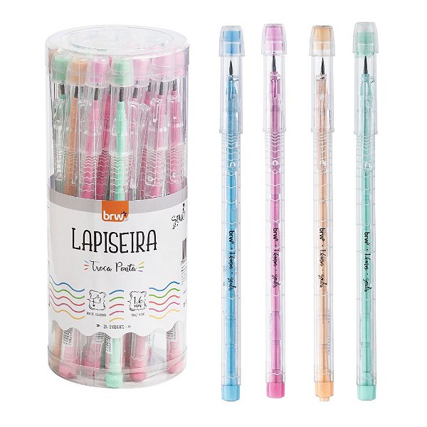 Lapiseira Troca Ponta  - POTE C/ 24 UND - BRW