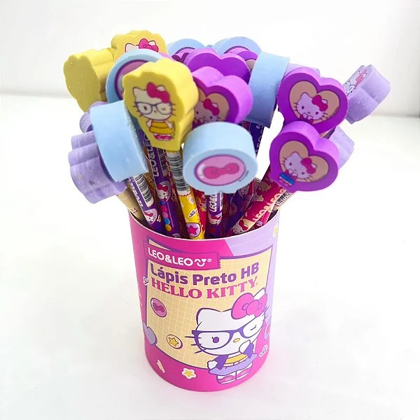 Lápis c/Borracha HELLO KITTY - CX 30 UND  - LEO E LEO