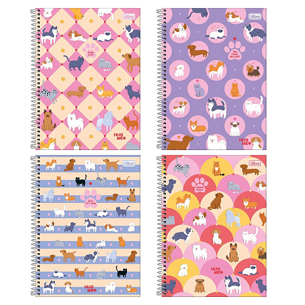 Caderno Universitário HUG ME 1M 80F - UNIDADE - TILIBRA