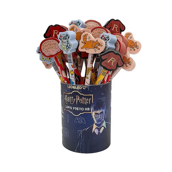 Lápis c/Borracha HARRY POTTER - POTE 30 UND - LEO E LEO