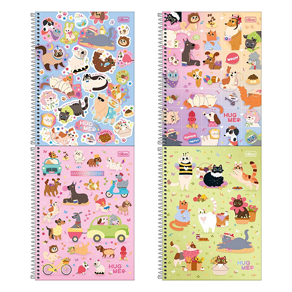 Caderno HUG ME 10M 160F - UND SORTIDA - TILIBRA