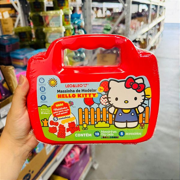 Massinha de Modelar Maleta HELLO KITTY - LEO E LEO