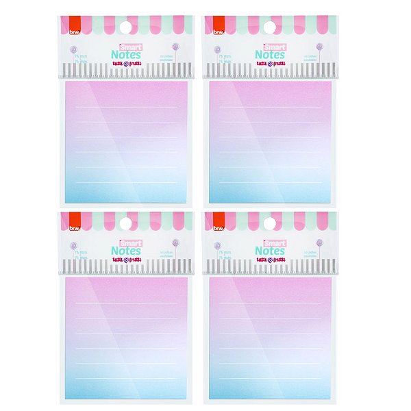 Bloco Smart Notes TUTTI-FRUTTI  76X76MM  - UND - BRW