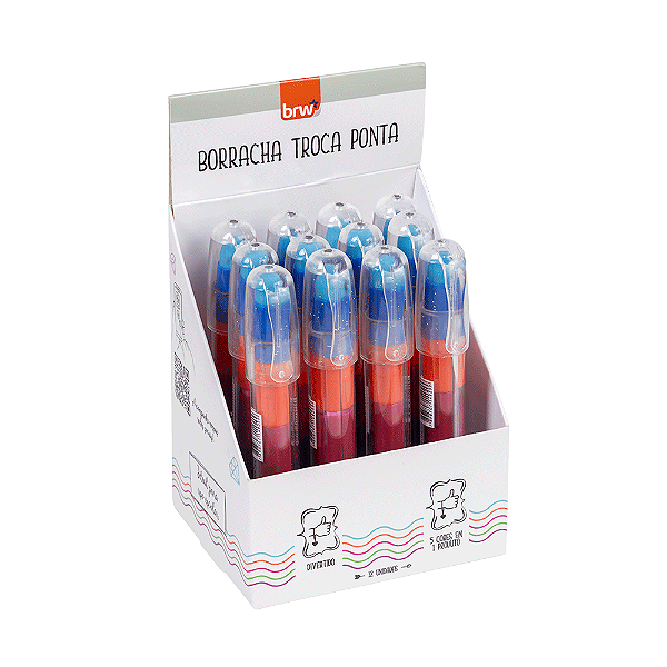 Borracha caneta Troca Ponta CX C/ 12UND - BRW