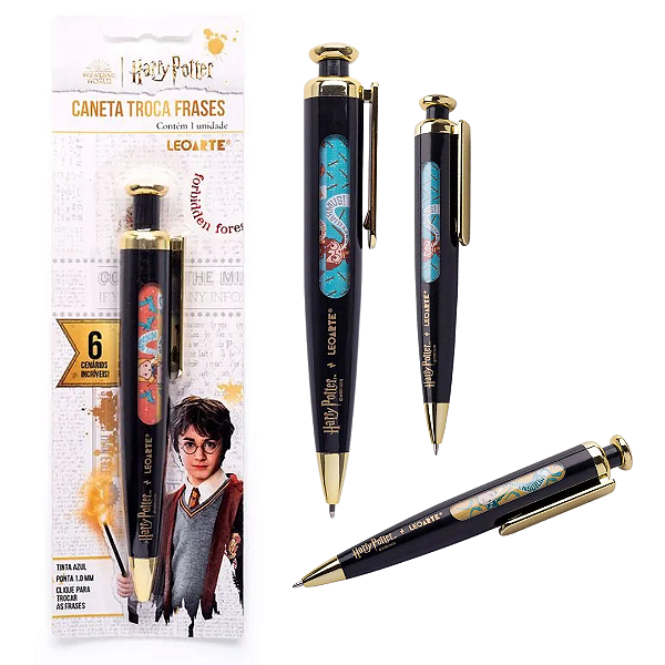 Caneta Troca Frases HARRY POTTER - BLISTER C/1 UND - LEOARTE