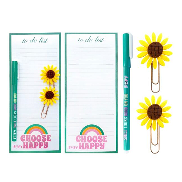 Kit de papelaria Primavera VERDE  - FOFY