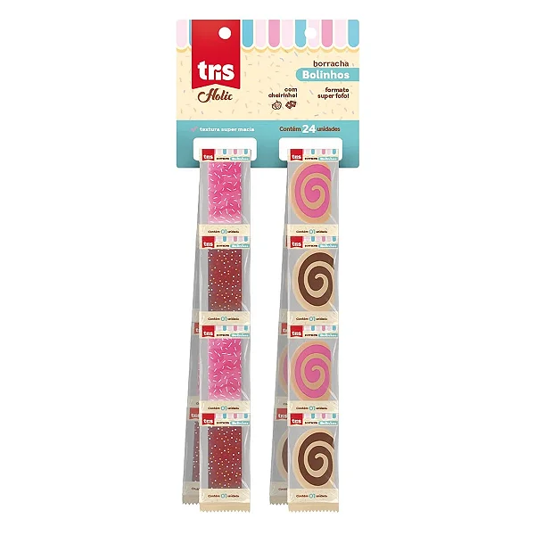 Borracha  HOLIC BOLINHOS - DISPLAY COM 24UND - TRIS