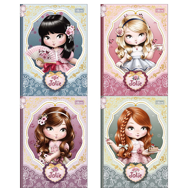 Caderno brochura colegial JOLIE 80F - TILIBRA