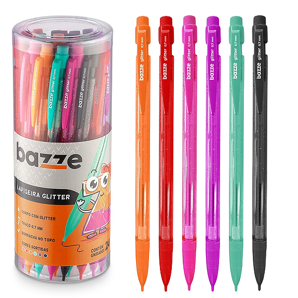 Lapiseira Glitter 0.7 -  PT 24UND - BAZZE