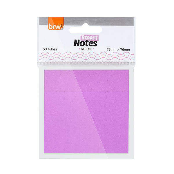 Bloco smart Notes 76X76MM - ROSA CLICHÊ RETRO - 50 FLS - BLISTER C/ 1 BLOCO - BRW