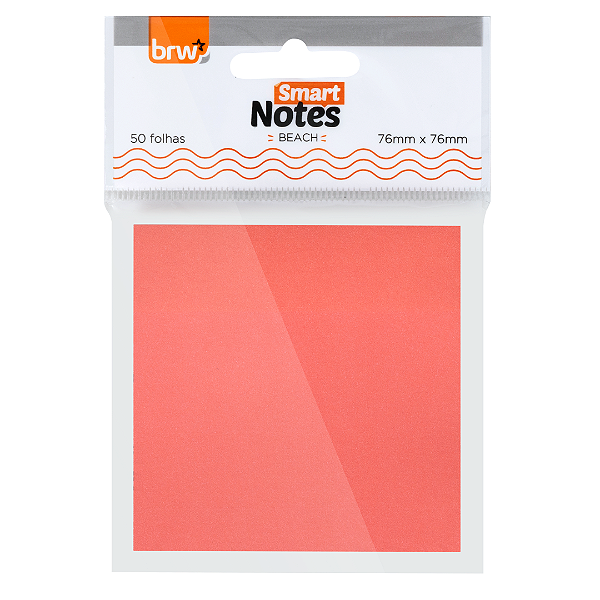 Bloco Smart notes 76X76MM - BEACH - 50 FLS - BLISTER C/ 1 BLOCO - BRW