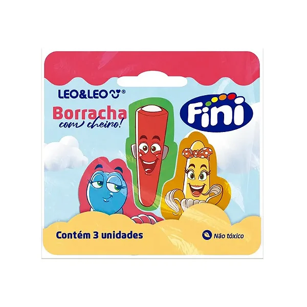 Borracha mini C/ AROMA FINI - BLISTER C/ 3 UND - LEO E LEO