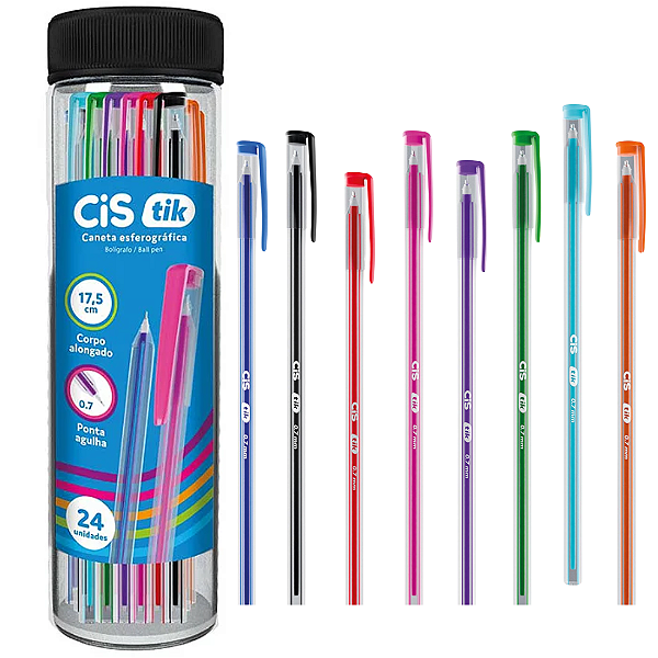 Caneta ESF CIS TIK  - POTE C/24 UND SORTIDAS - CIS