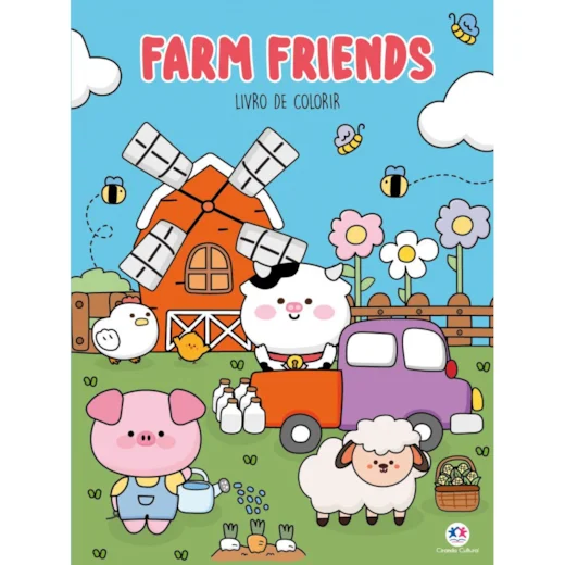 Livro de Colorir - Farm Friends - 32  Páginas - CIRANDA CULTURAL