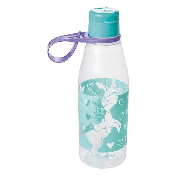 Garrafa Abre fácil unicórnio 530ML - UNIDADE - PLASÚTIL