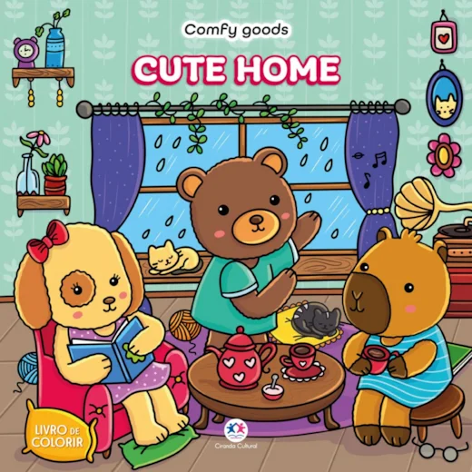 Livro de colorir - Cute home - Ciranda Cultural