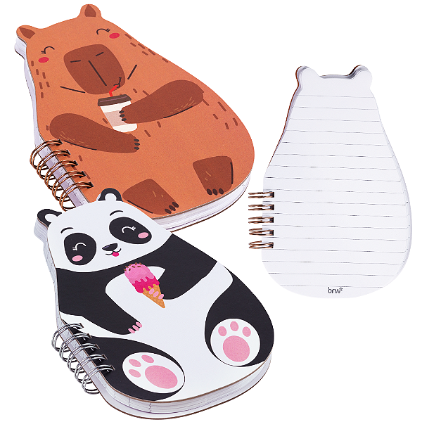 Caderno Formato ZOO - 100X156 - 80 FOLHAS - UNIDADE SORTIDA - BRW