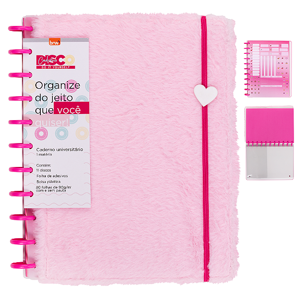 Caderno de Disco Plush  S2 - 280X215 - 80 FOLHAS - BRW