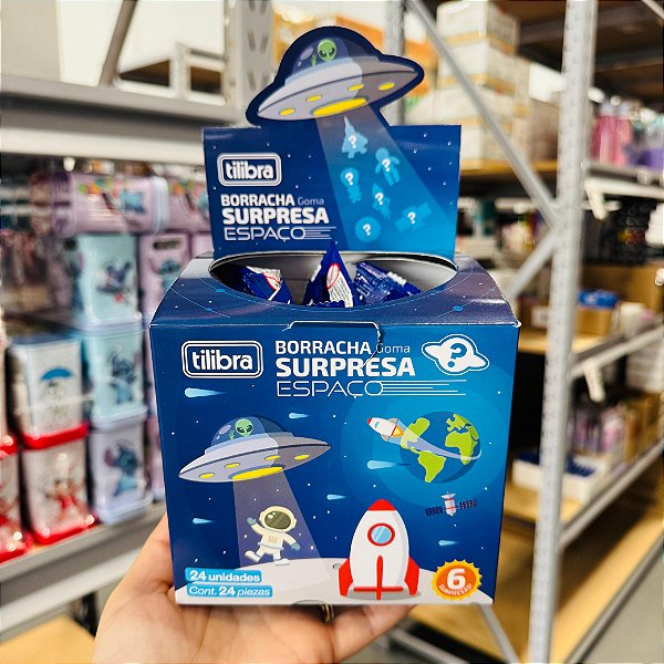 Borracha Surpresa ESPAÇO - CX 24 UNIDADES - TILIBRA