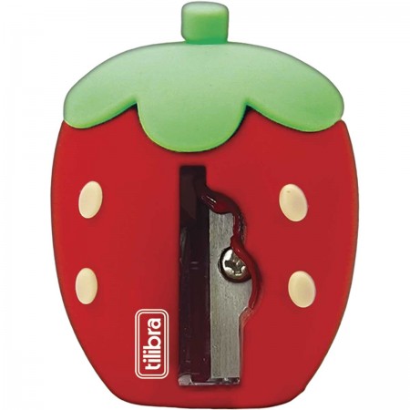 Apontador 1 furo Morango BE BERRY - UNIDADE - TILIBRA