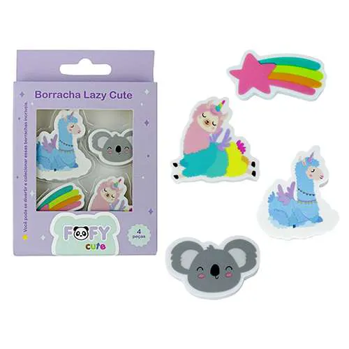 Borracha Lazy Cute 4 PCS  - FOFY