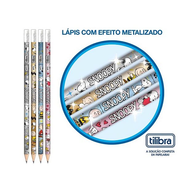 Lápis Preto RD C/B N2 SNOOPY - UNIDADE SORTIDA - TILIBRA