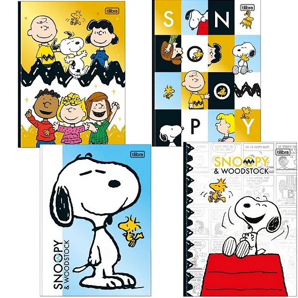Caderno brochura - Colegial SNOOPY 80F - UND - TILIBRA