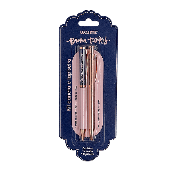 Kit Office BRUNA TAVARES - BLISTER C/1 CANETA E 1 LAPISEIRA - LEOARTE