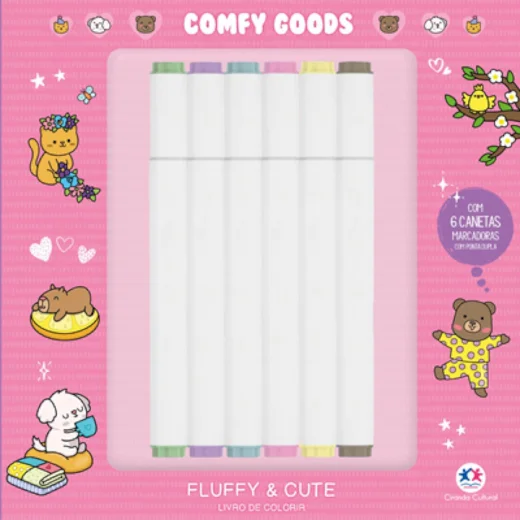 Livro de colorir Fluffy and Cute - Para Colorir com Canetinhas - CIRANDA CULTURAL