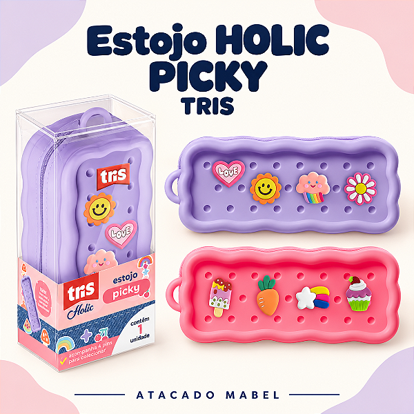 Estojo Holic PICKY+ PINS - UNIDADE - TRIS