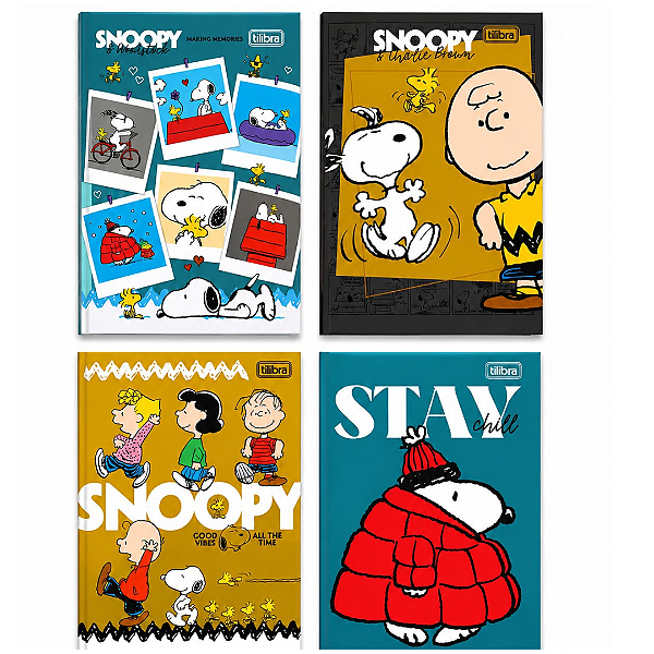 Caderneta Costurada PETIT SNOOPY 96F - UNIDADE SORTIDA - TILIBRA