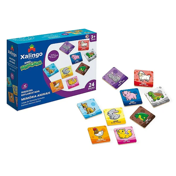 Jogo da Memória ANIMAIS - XALINGO