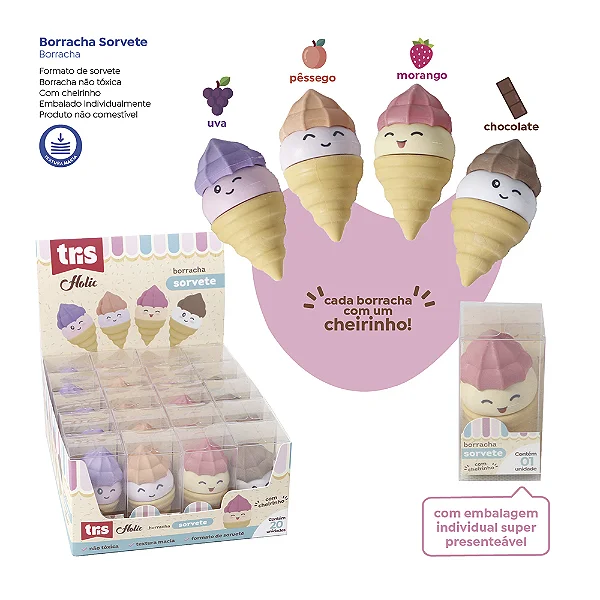 Borracha Holic SORVETE - DISPLAY 20 UND - TRIS