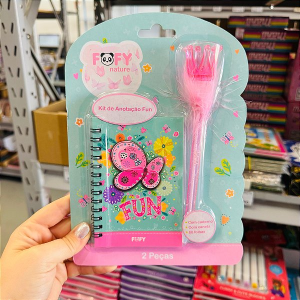 Kit de Anotação FUN - KIT 2 PEÇAS  - FOFY
