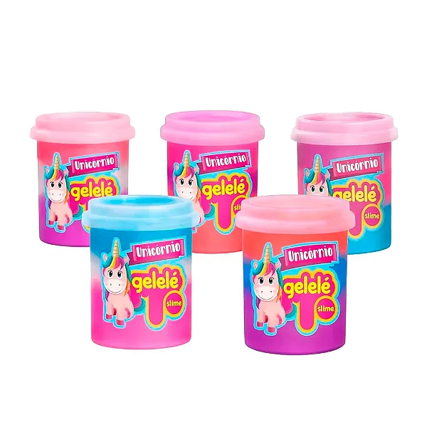 Gelele Slime Pote 152g Unicornio - UNIDADE SORTIDA  - DOCE BRINQUEDO