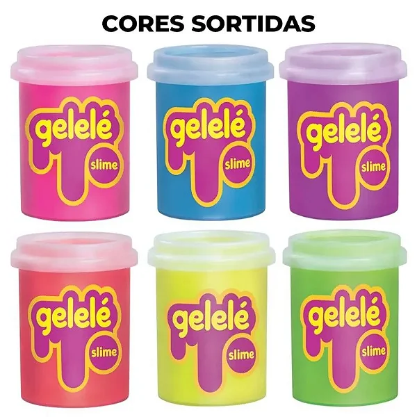 Gelelé Slime Pote 152g  Tradicional -  UNIDADE SORTIDA - DOCE BRINQUEDO