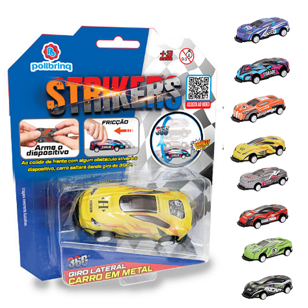 Carrinho STRIKERS VAI E VOLTA -  SORTIDO - POLIBRINQ