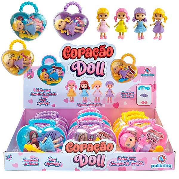 Bonecas Coração Doll - UNIDADE SORTIDA - POLIBRINQ