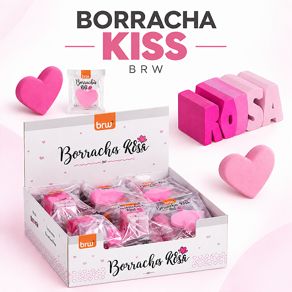 Borracha KISS - DISPLAY C/ 24UND - BRW