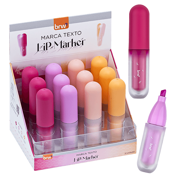 Marca texto LIP MARKER - DISPLAY C/12UND - BRW