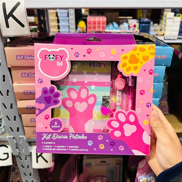 Kit Diário Patinha - KIT 5 PEÇAS - FOFY