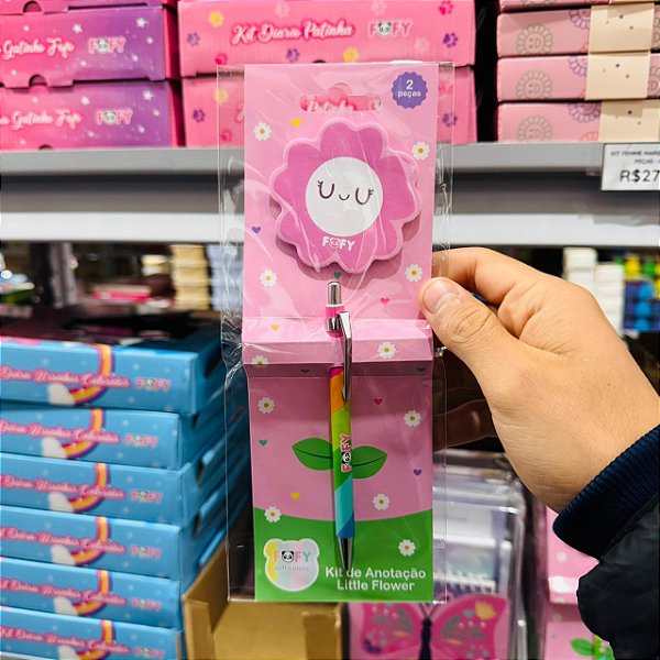 Kit de Anotação -  LITTLE FLOWER - FOFY