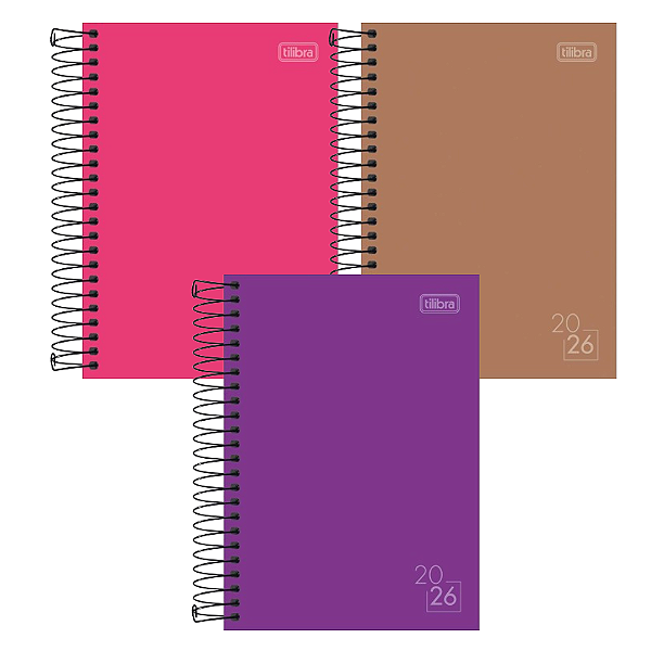 Agenda Espiral SPICE CORES M5 - UND SORTIDA - TILIBRA