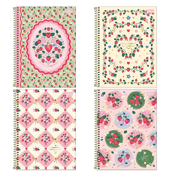 Caderno CD UNIV BE BERRY 1M 80F - UND SORTIDA - TILIBRA