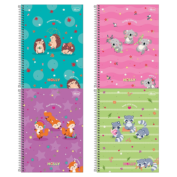 Caderno CD UNIV HOLLY 10M 160F - UND SORTIDA - TILIBRA