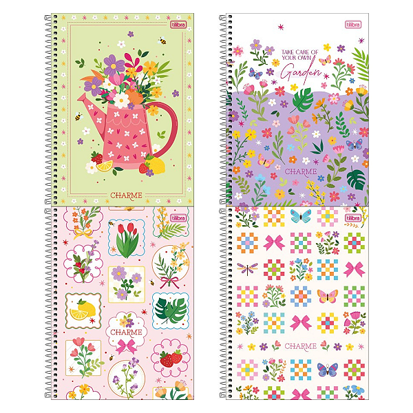 Caderno CD UNIV CHARME 10M 160F - UND SORTIDA - TILIBRA