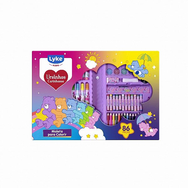 Maleta de Colorir Ursinhos Carinhosos 86 PECAS - LYKE